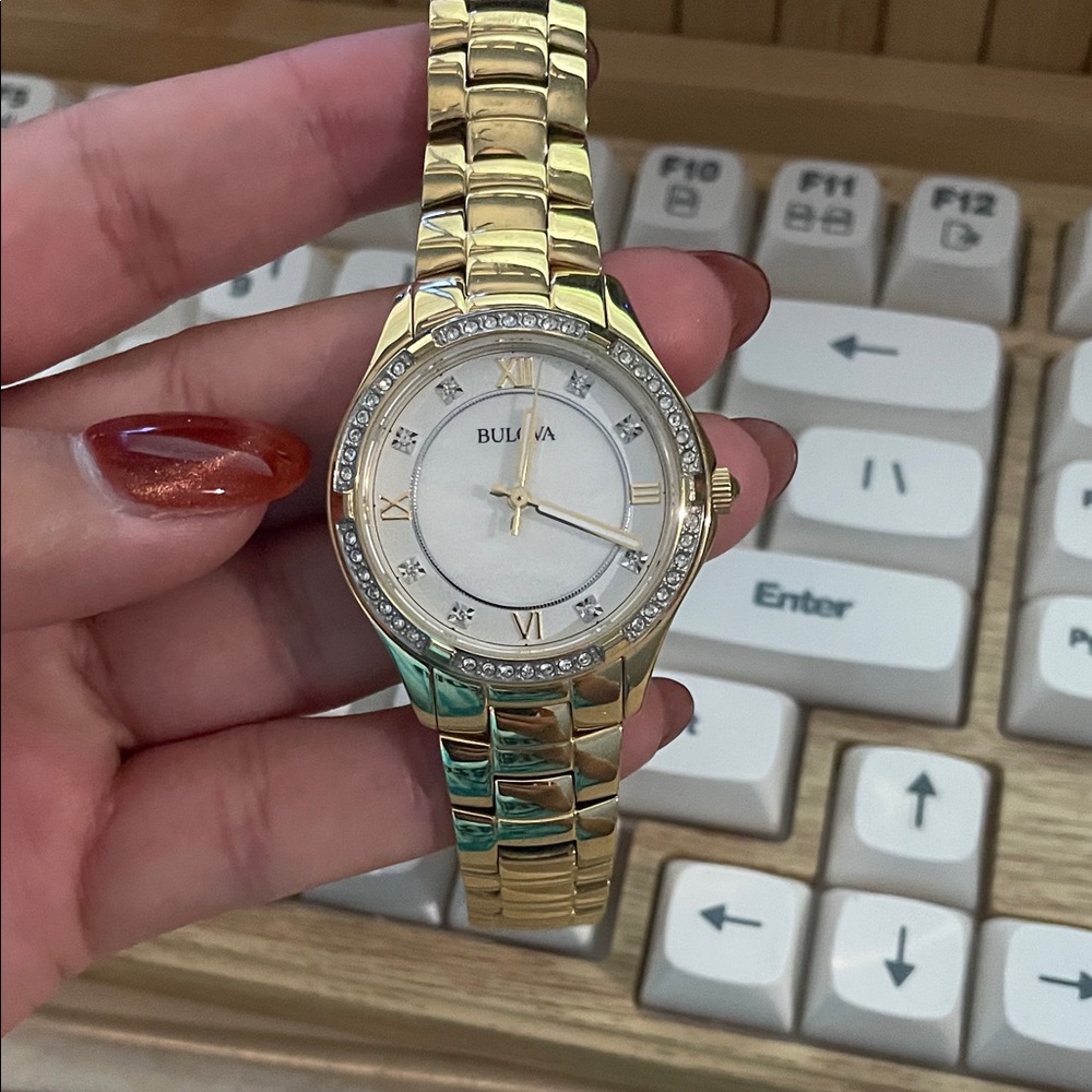 Bulova Two-Tone Gold and Silver Watch
